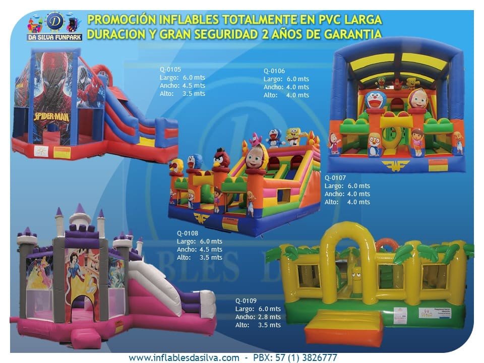 Venta de inflable castillo blanca nives