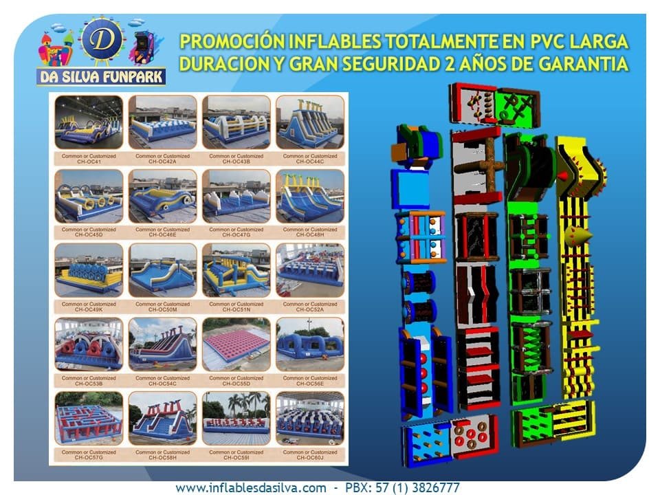 Venta de Carrera de obstáculos inflable
