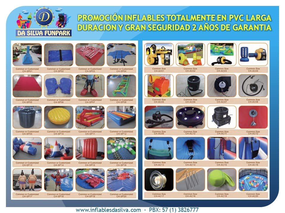 Venta de accesorios para inchables