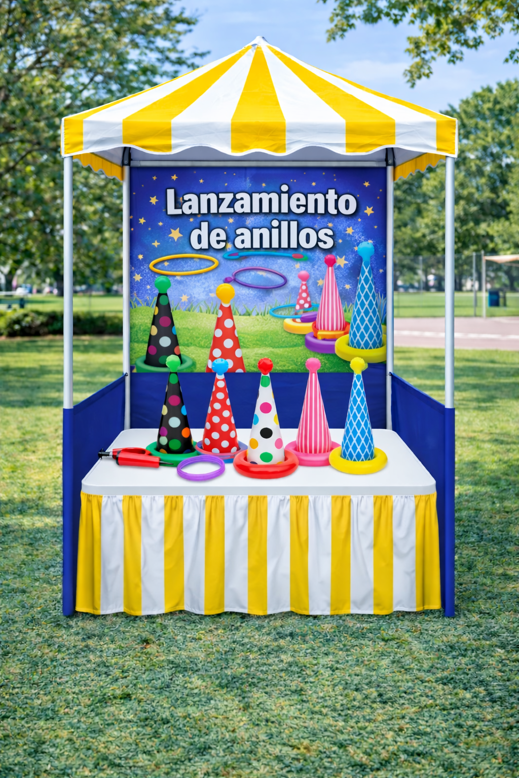 Juego de feria lanzamiento de anillos (sin operario)