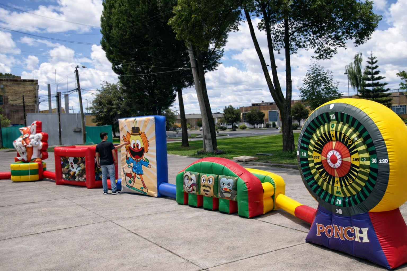 Feria Inflable 5 juegos