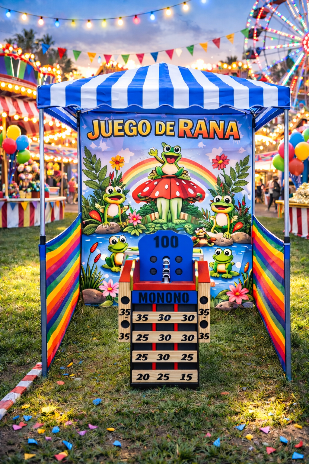Juego de feria Rana (sin operario)